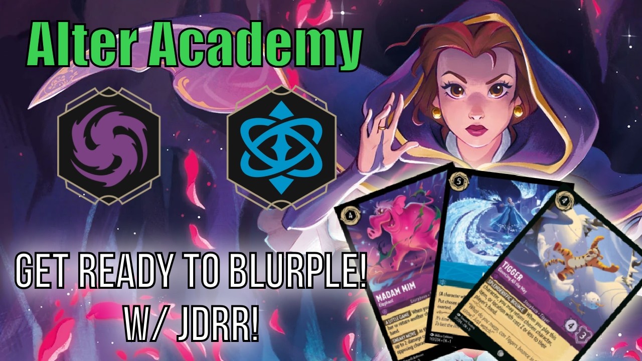 Альбом Disney Lorcana's Alter Academy 47 (с участием JDRR на WinterSpell Blurple!!)