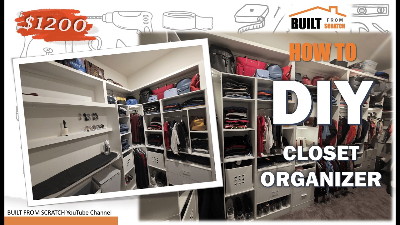 Custom Closet on a Budget | $1,200 DIY Transformation