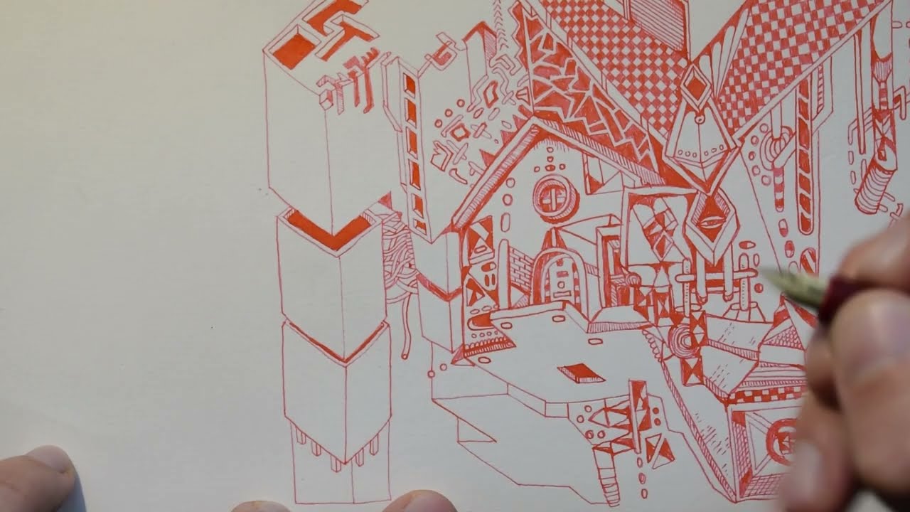 ASMR - Doodling and whispering about M.C. Escher