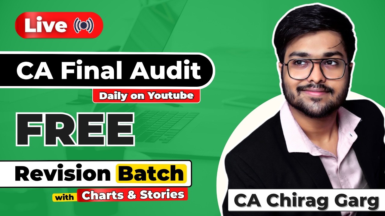 CA Final Audit Revision Batch | FREE Live Classes | Handwritten Charts and Study Material