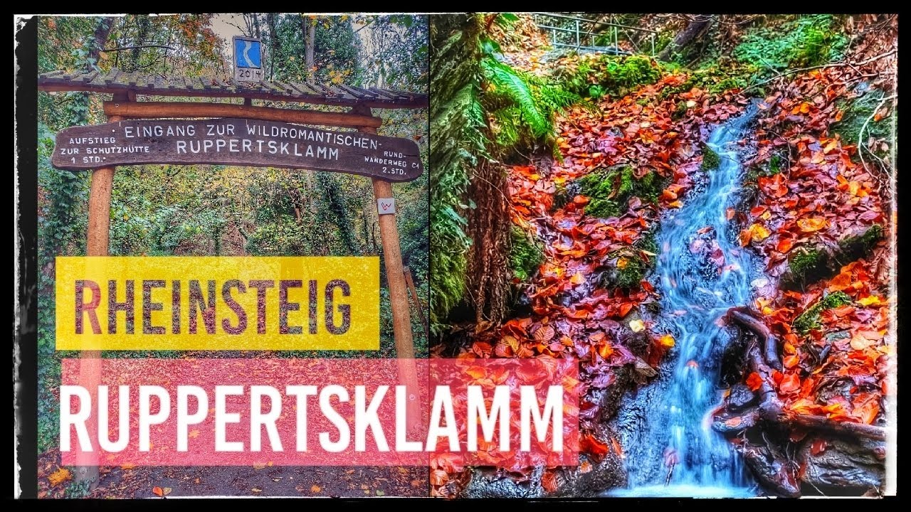 Wildromantische Ruppertsklamm | Rheinsteig Hiking Wandern 4K
