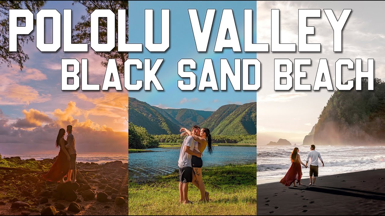 POLOLU VALLEY - BIG ISLAND BLACK SAND BEACH - Our Favorite Place to Hike in Hawaii!