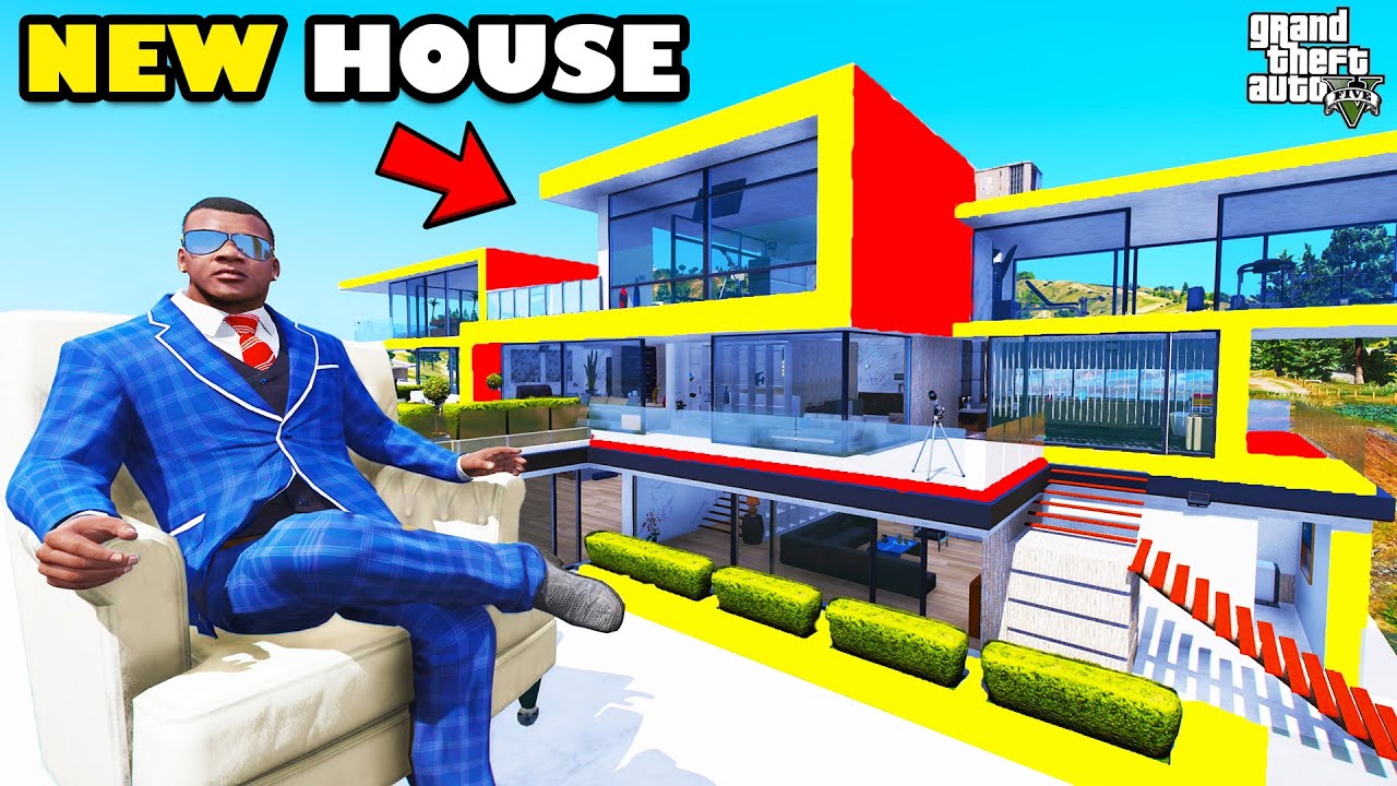 Franklin Build Most Luxury And Premium Designer House in GTA 5 | SHINCHAN and CHOP