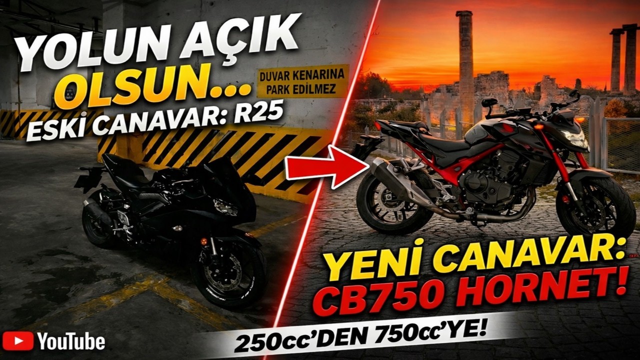 R25’i Sattım! 750cc’ye Geçtim | İlk Sürüşte ŞOK OLDUM! 🌧️⚡ CB750 Hornet