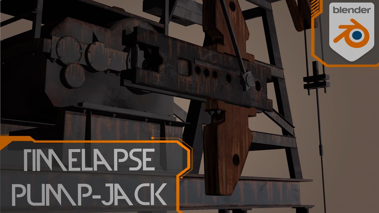 Blender Timelapse - Bomba extractora de Petroleo (PumpJack)