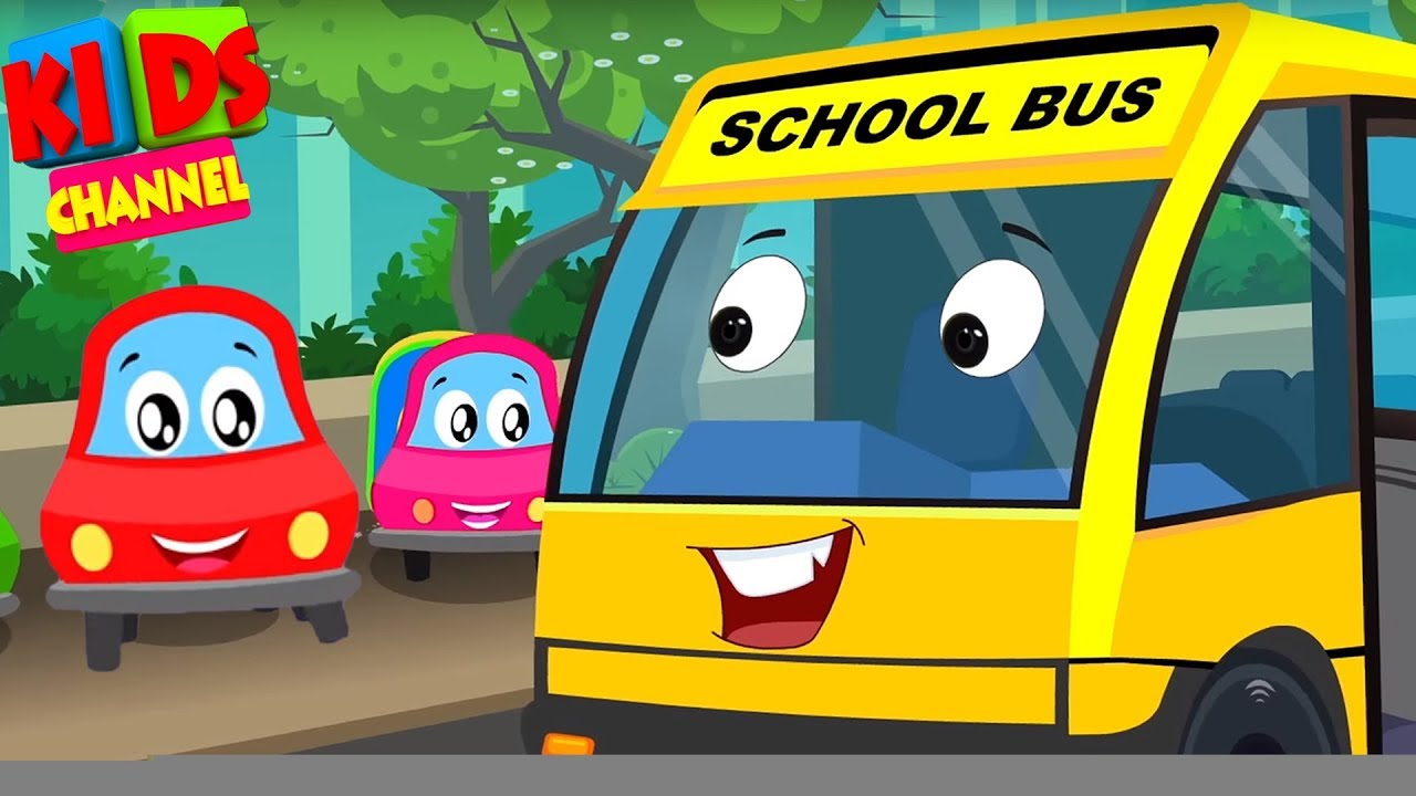 Little Red Car | Colors Cars Song | Nursery Rhymes Videos by Kids Channel