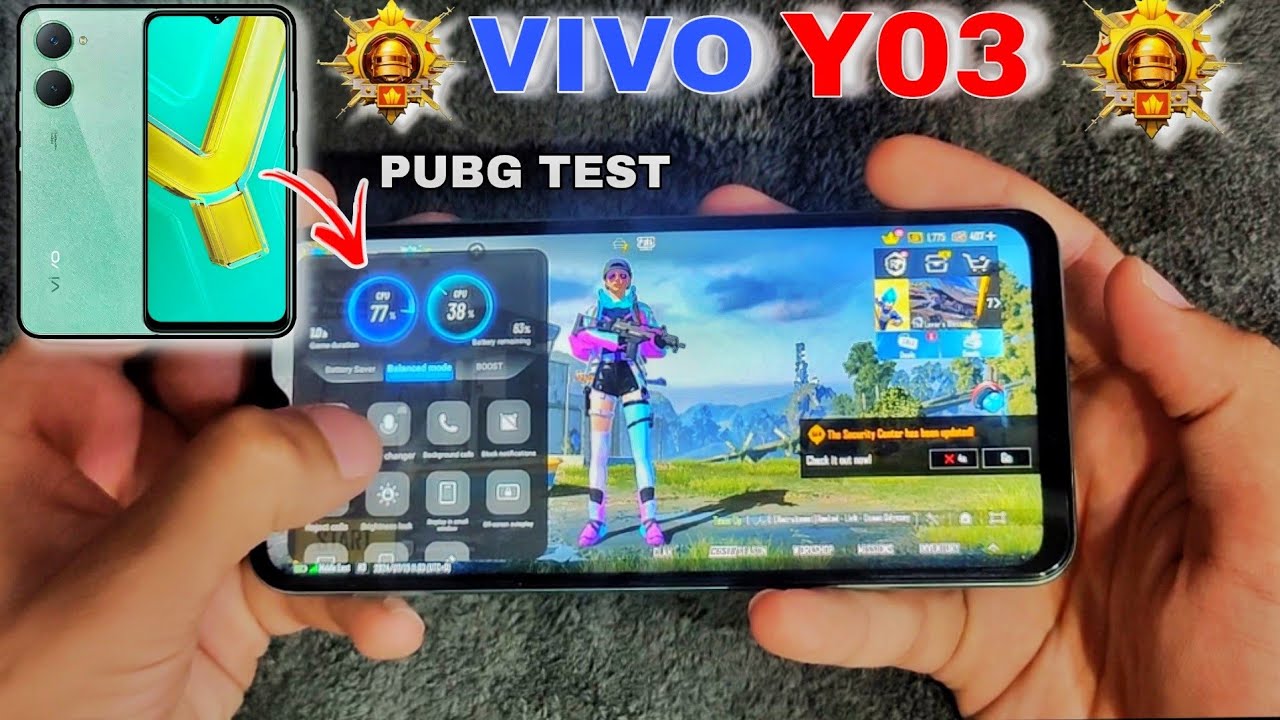 VIVO Y03 PUBG TEST 🔥 || FULL GAMING REVIEW 2024 ♥️