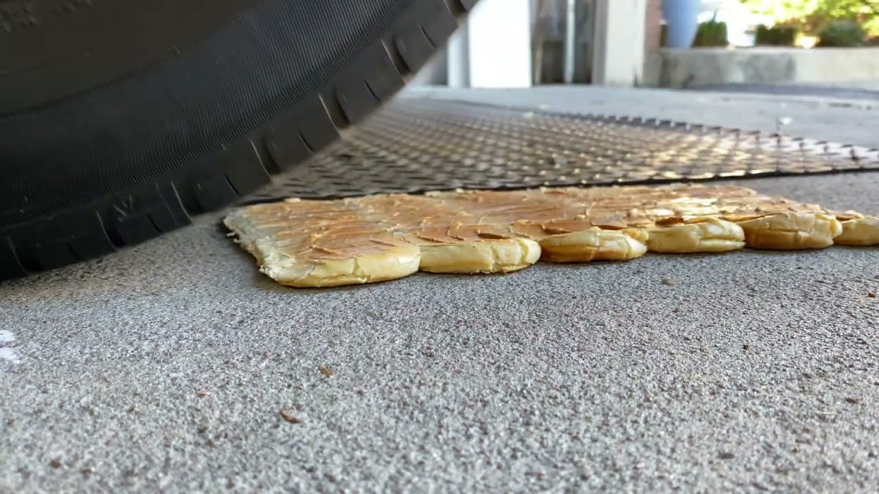 crushing hot dog buns