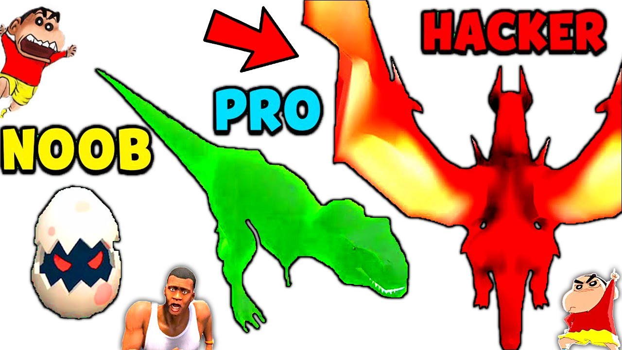 UPGRADING $1 DINOSAUR into $1,000,000 T-REX HACKER DINOSAUR in DINO DOMINATION | NOOB vs PRO HACKER