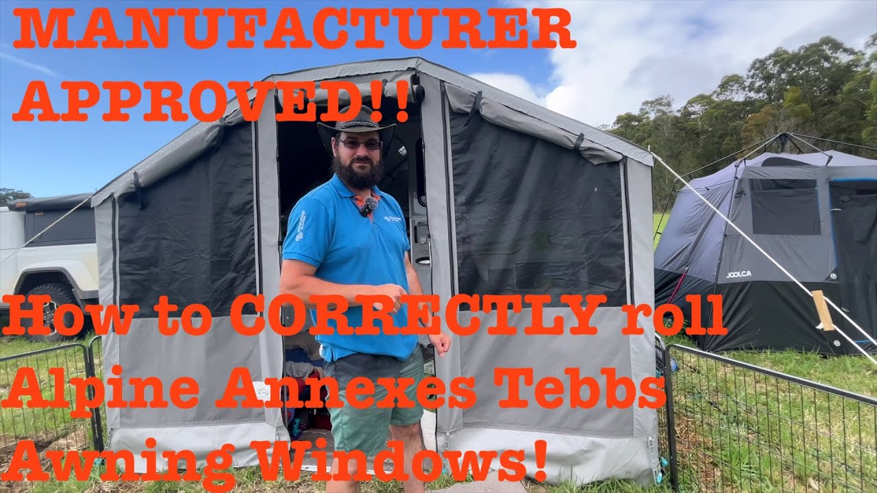 How to Roll Alpine Annexes Tebbs Awning - AVan Tips & Tricks