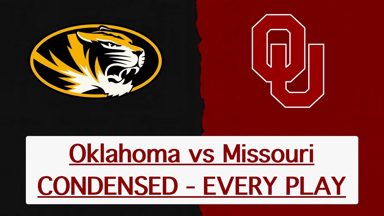 Oklahoma Sooners vs Missouri Tigers - Condensed Game - Week 13 - 11/22/2025