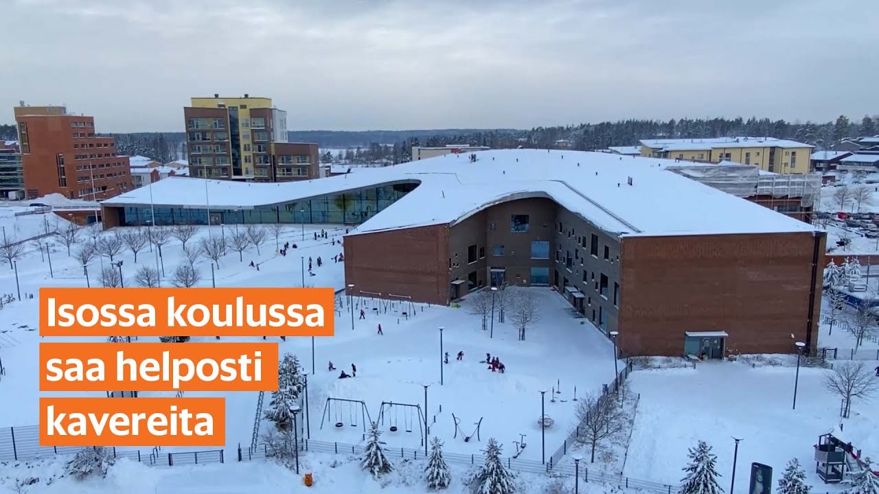 Iso vai pieni koulu? Oppilaat kertovat ison koulun parhaista puolista