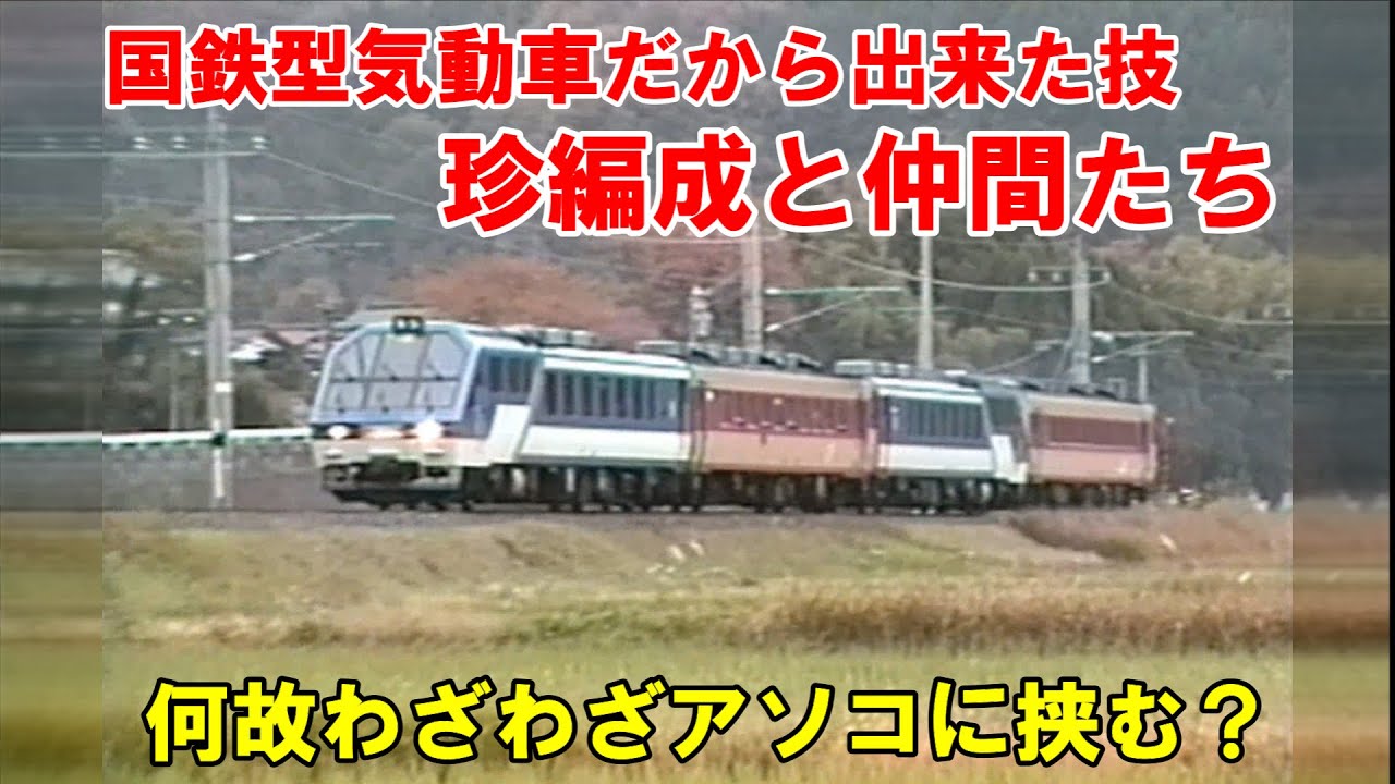 気動車だから出来る技【珍編成と仲間たち】なぜアソコに挟むの　(笑)