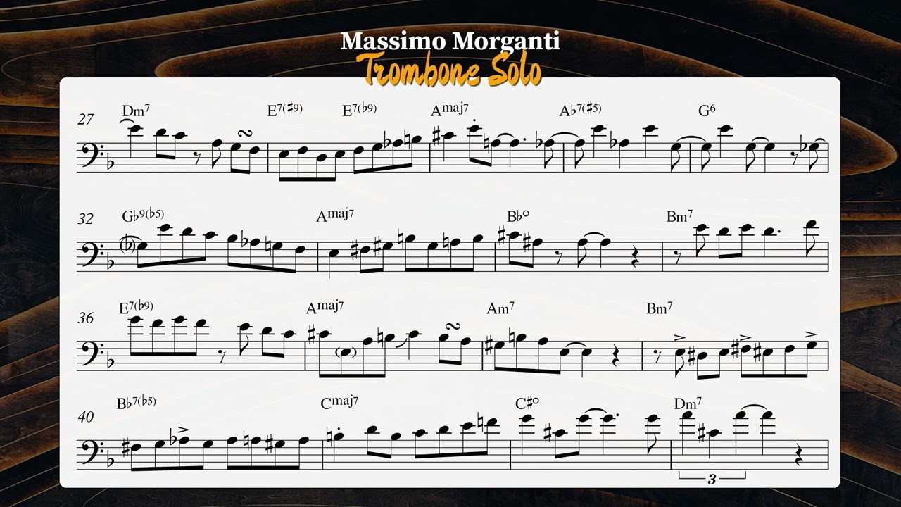 Desafinado - Trombone solo - Massimo Morganti