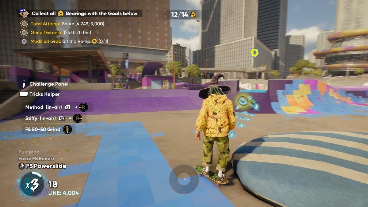 doing some missions/trying out a new spot in skate 