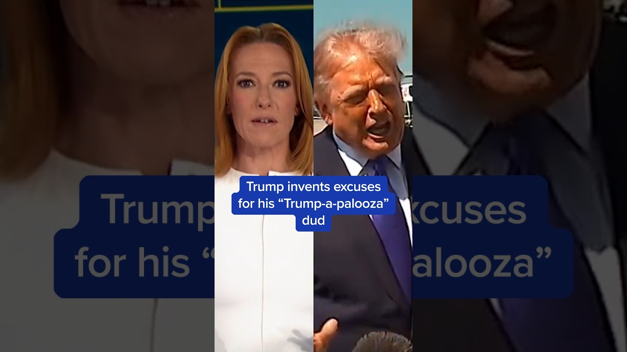 Trump invents excuses for his 'Trump-a-palooza' dud