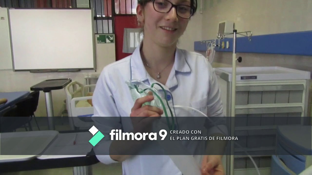 Administración de oxígeno por mascarilla con reservorio