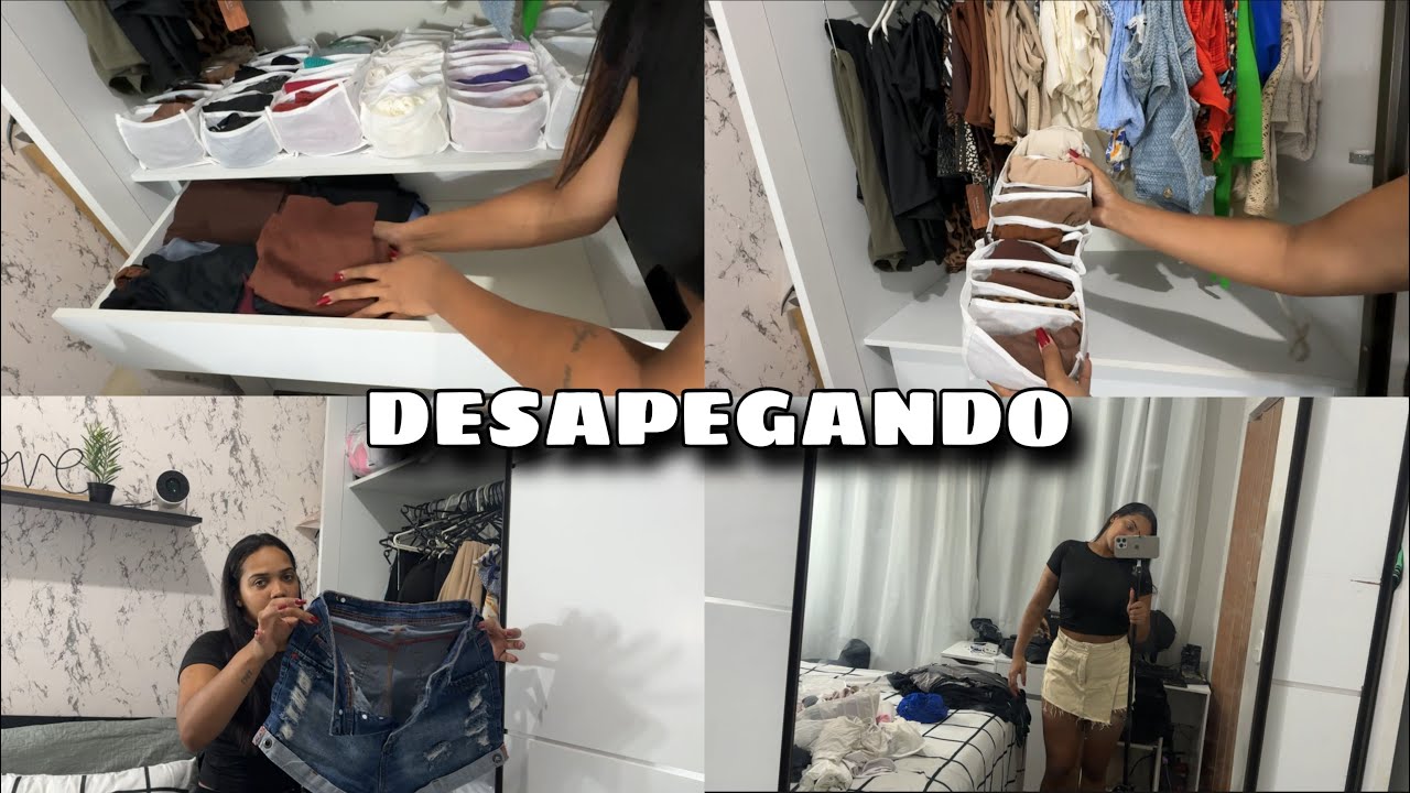 ORGANIZANDO MEU GUARDA-ROUPAS| desapegando de tudo que não quero mais 