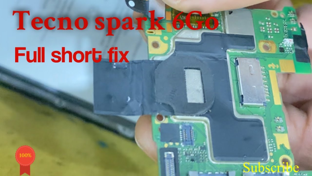 Tecno Spark 6 Go⚡ Issue: Full Short Fix 📱|Ke5 full short fix 