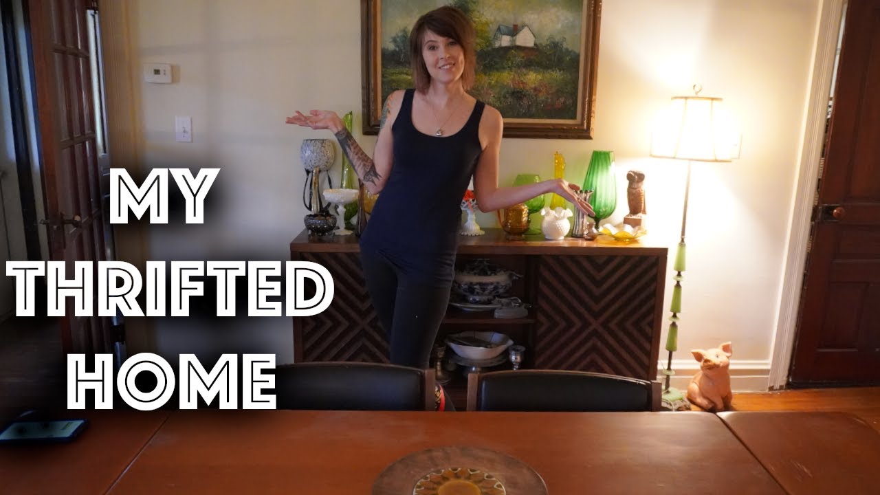 My Mostly Thrifted Home | Dining Room Tour | Show Off Your Bunker Challenge