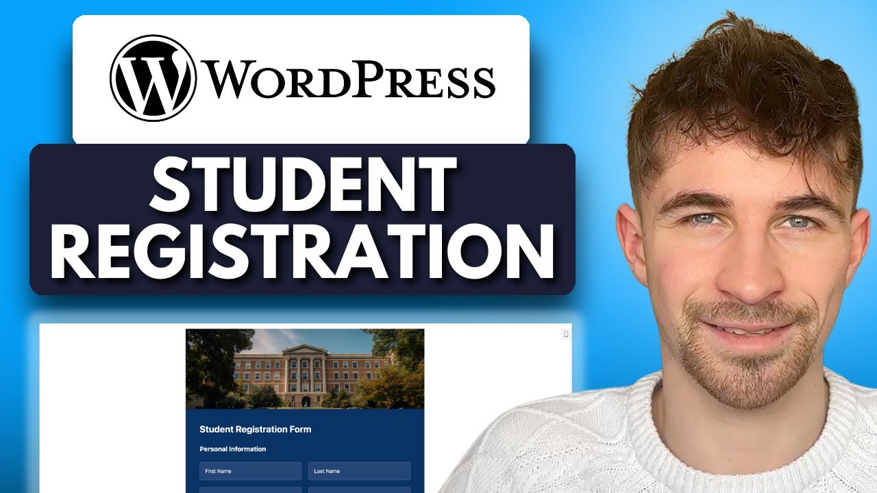 Как создать форму регистрации студента на Wordpress (2025)