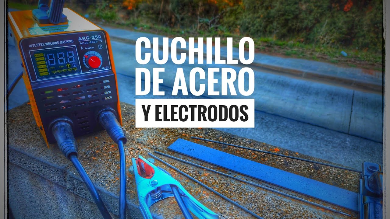 Cuchillo de acero al carbono y electrodos 🔪🤯Parte 1.#cuchillo #knives #tutorial #handmade#video