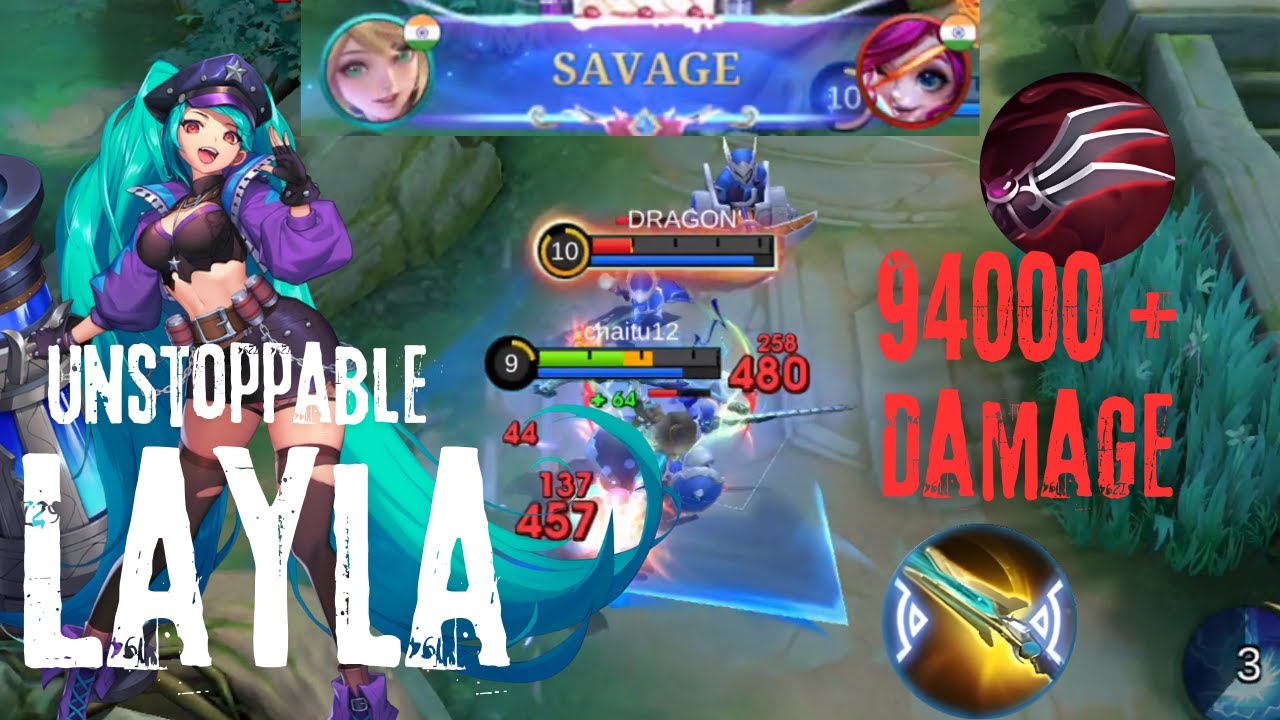 Layla SAVAGE !! Enemy tried to Gank me LOL !!! || MLBB - Mobile Legends 2025 Game