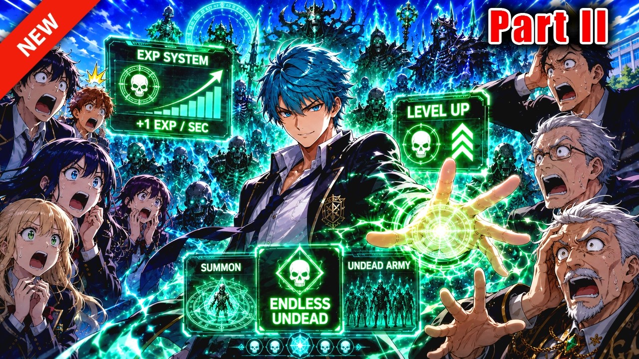 Part 2: Everyone Mocked Him Until His EXP System Let Him Gain 1 EXP/Sec and Summon Endless Undead!