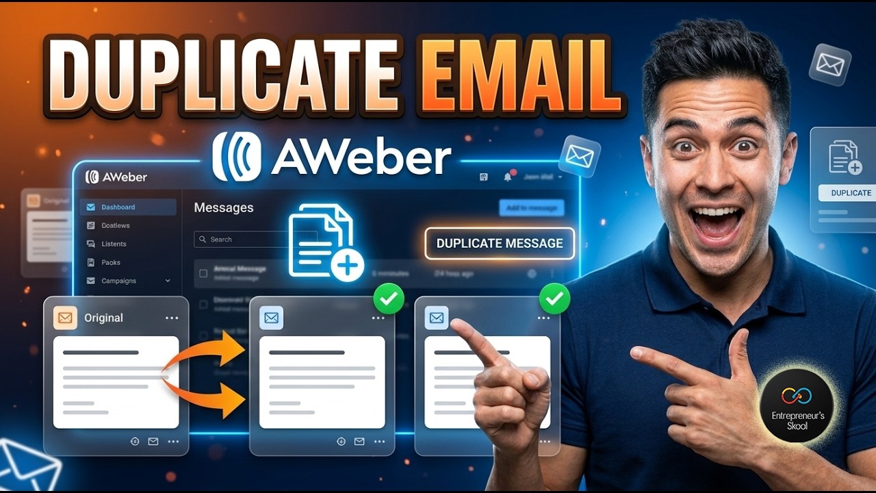 Duplicate A Message In AWeber [Quick Start]