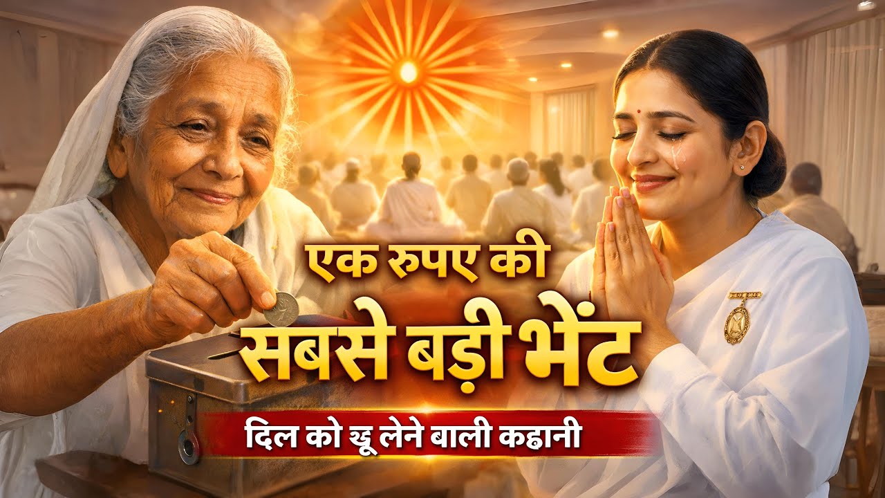 एक रुपये की भेंट ने सिखाया भगवान क्या देखते हैं | Emotional Brahma Kumaris Story
