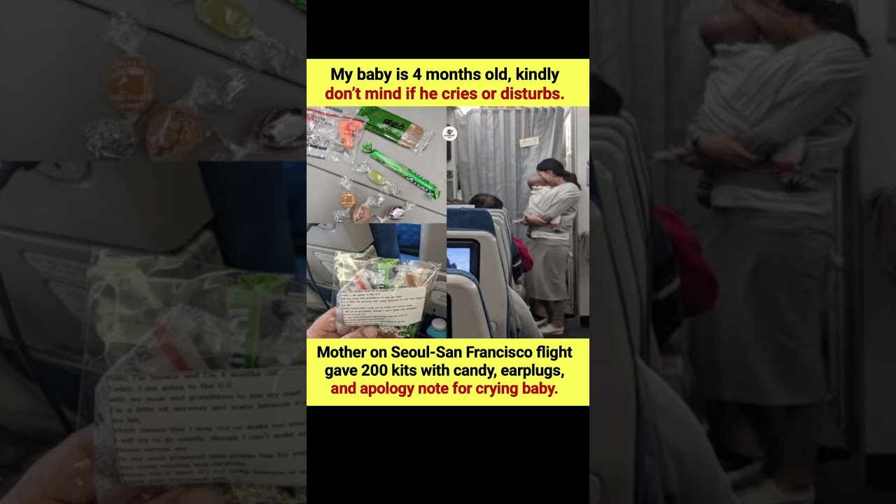 Mother&rsquo;s Sweet Gesture: Apology Kits for Baby&rsquo;s Crying on Flight 👶✈️ #Heartwarming #Kindness