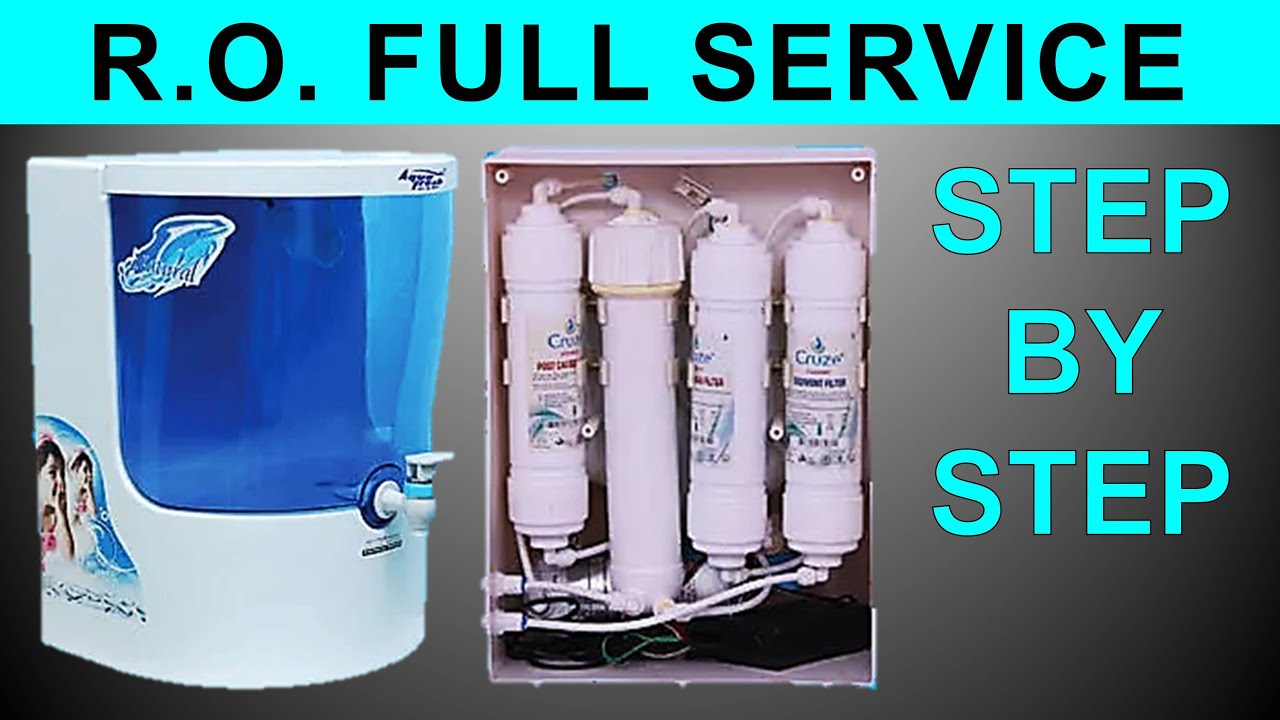 RO Complete Service Step by Step || Full Details || Filters Change #youtube #diy #repair