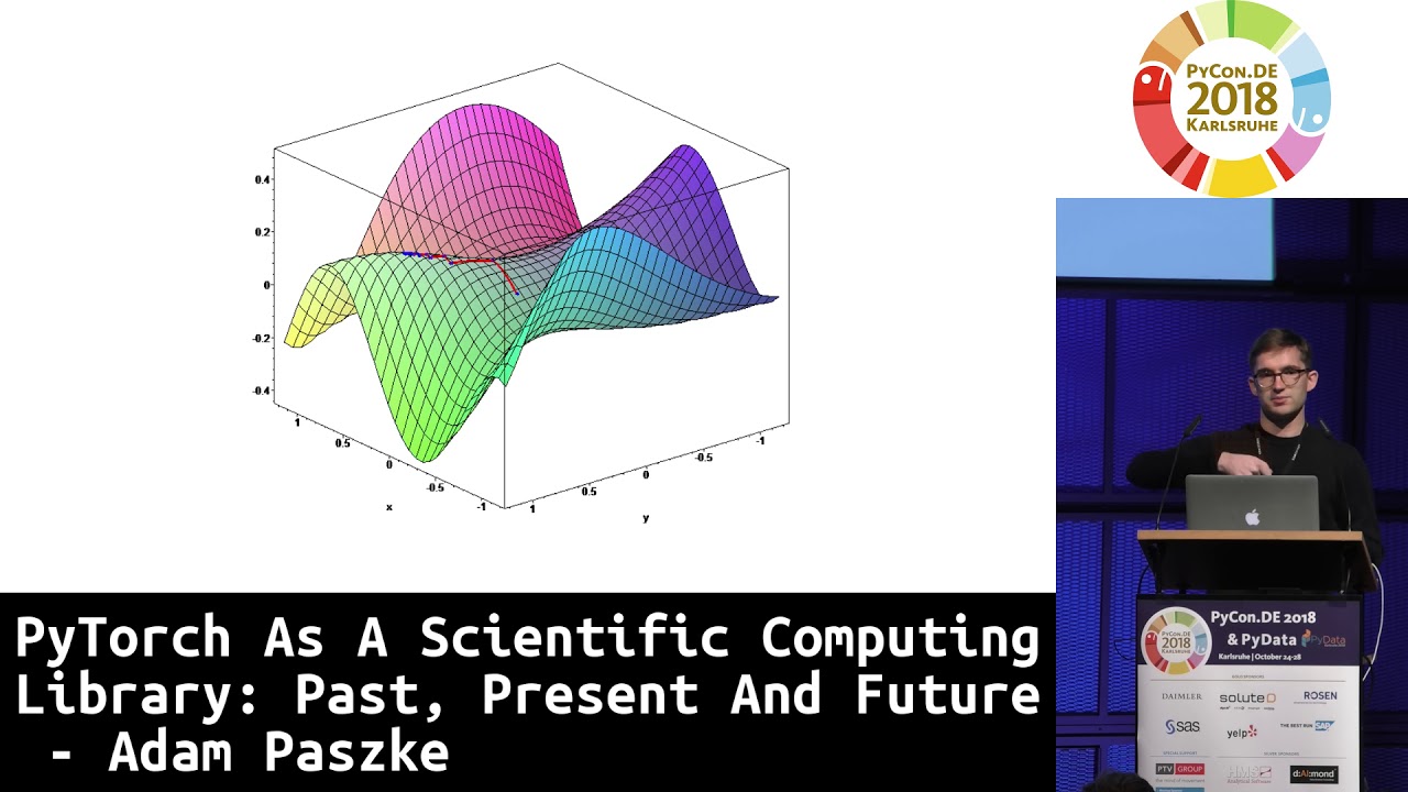 PyCon.DE 2018: PyTorch As A Scientific Computing Library: Past, Present And Future - Adam Paszke