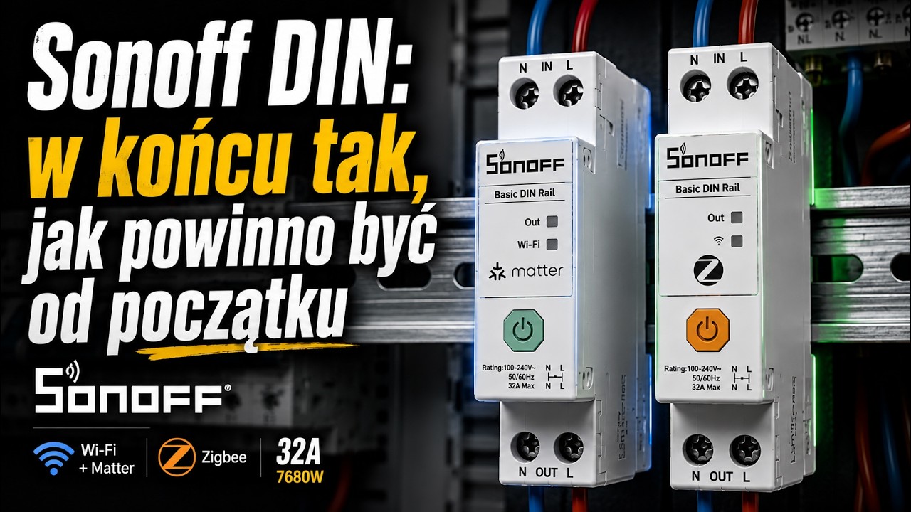Sonoff DIN: w końcu tak, jak powinno być od początku