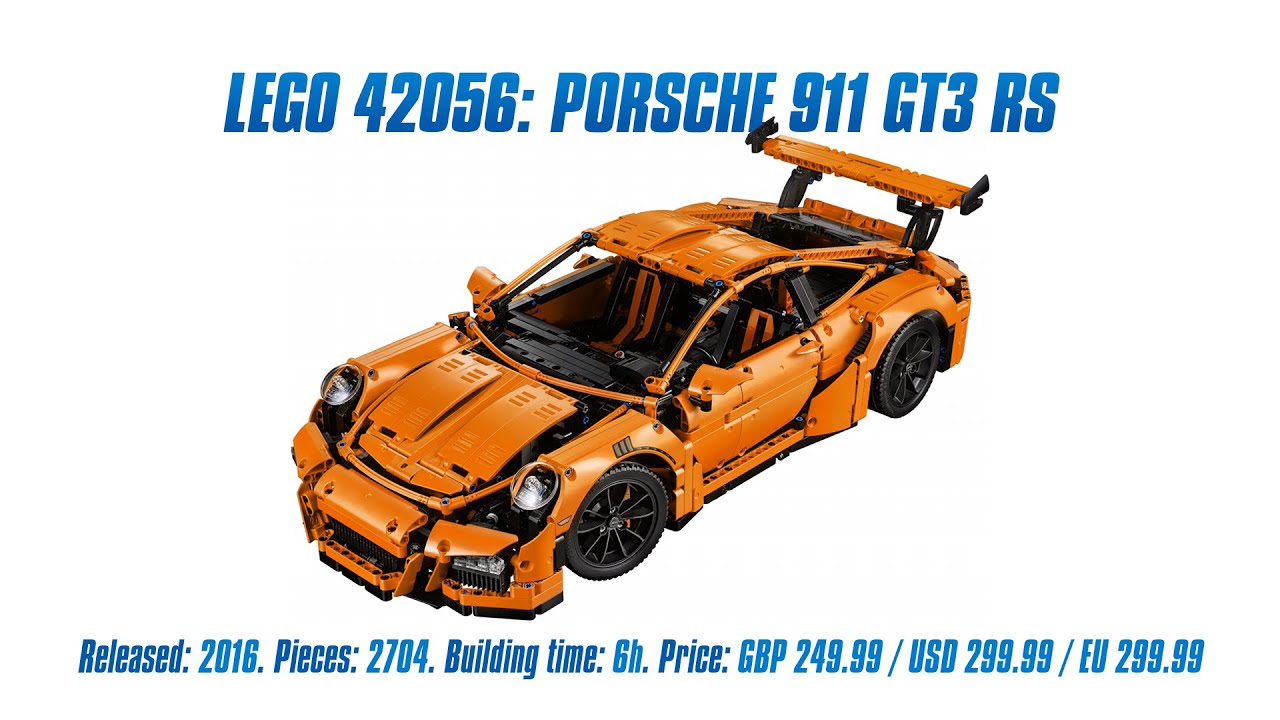 'Lego Technic 42056: Porsche 911 GT3 RS' Unboxing, Parts List, Speed Build & Review