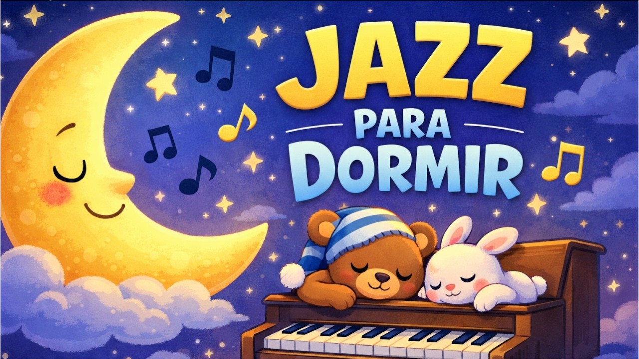 Música Relajante para Niños 🌙 Jazz Suave para Dormir y Concentrarse