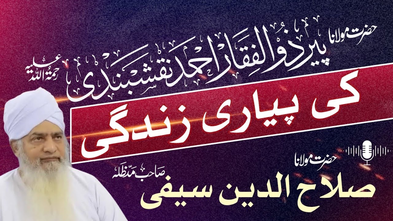 Peer zulfaqar sb ki zindagi..moulana salahuddeen saifi sb