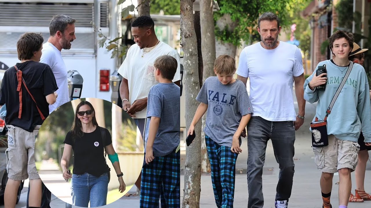 Jennifer Garner Smiles Bright After LA Blood Drive While Ben Affleck Bonds With Their Kids.