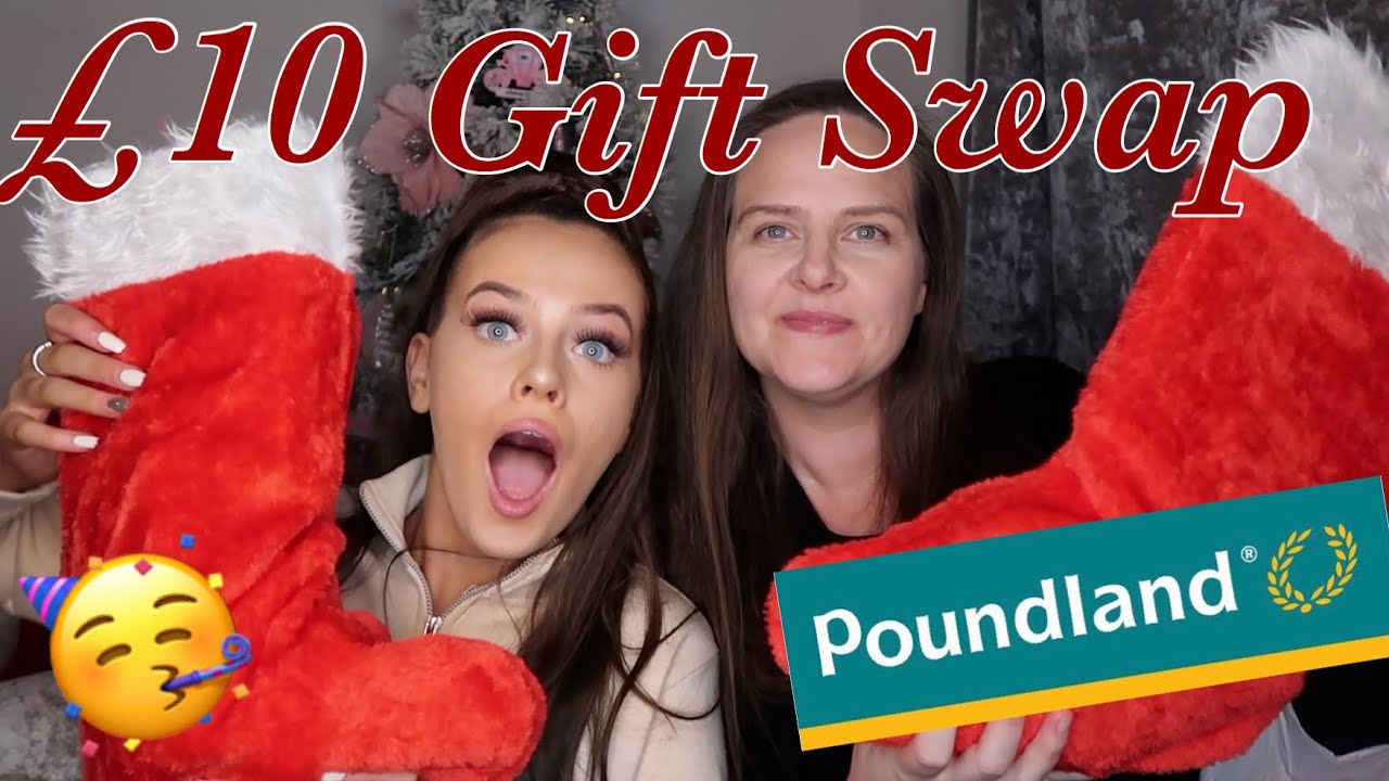 £10 POUNDLAND GIFT SWAP WITH MY MUM!!😛🎁