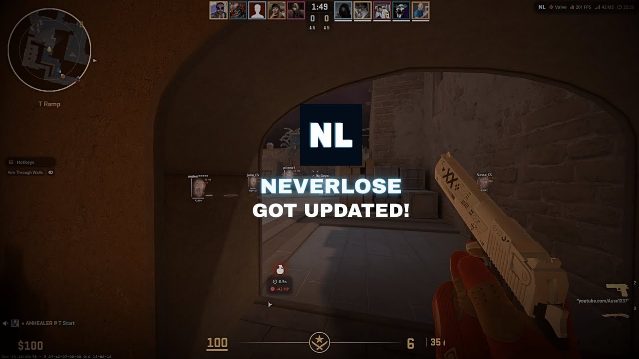 #cs2  - Neverlose Dominating New META!! - Semirage Highlights #8
