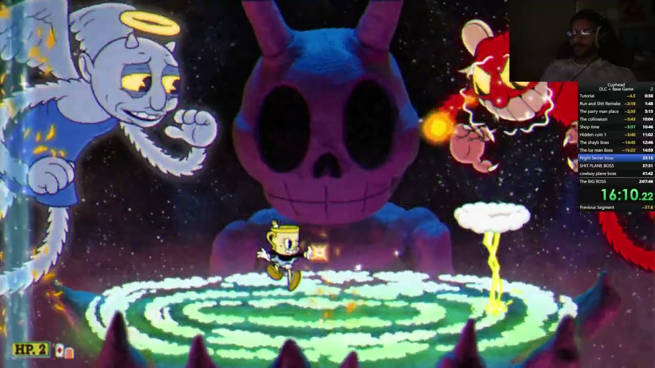 سبيدرن تختيم كل شي في كب هيد 100% | Cuphead 100% Speedrun