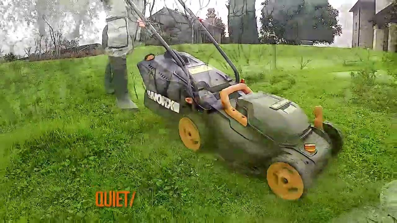 WORX WG779E.2 36V (40V MAX) Cordless 34cm Lawn Mower (Dual battery x2 20V Batteries)