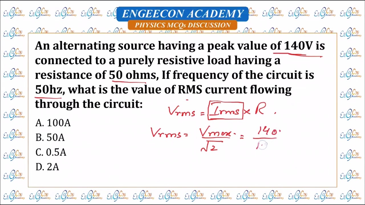 Physics Test 8 discussion | MDCAT Preparation
