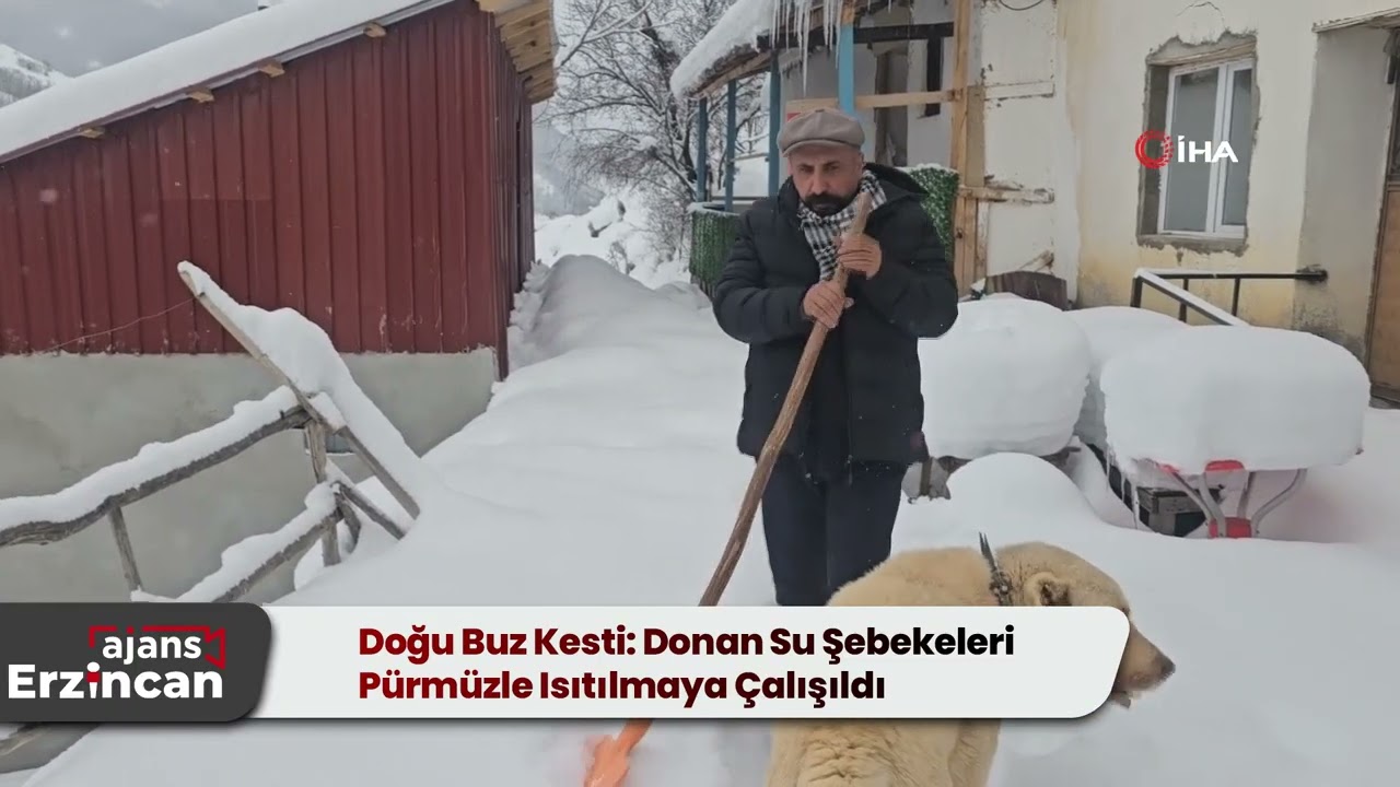 Doğu Buz Kesti: Donan Su Şebekeleri Pürmüzle Isıtılmaya Çalışıldı