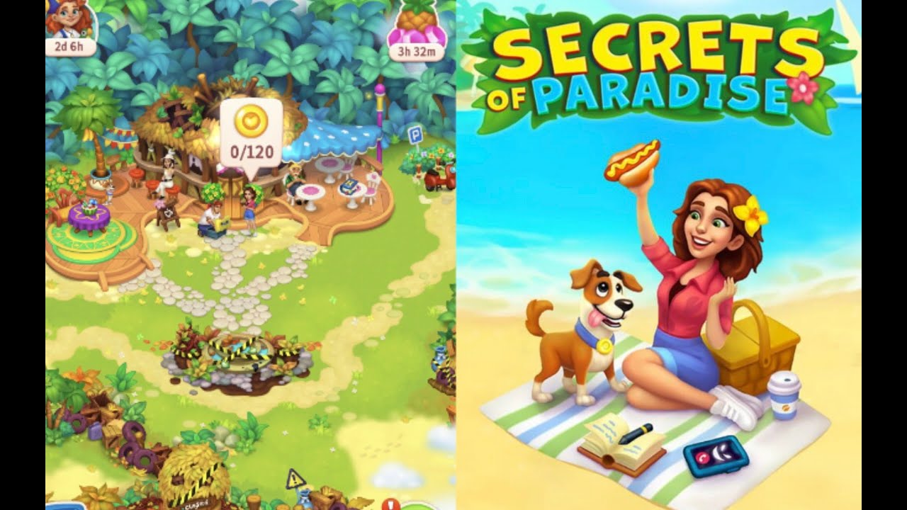 Secrets of Paradise Merge Game | Level 7-8 Day 3 Part 3  ☕️🥛 #merge