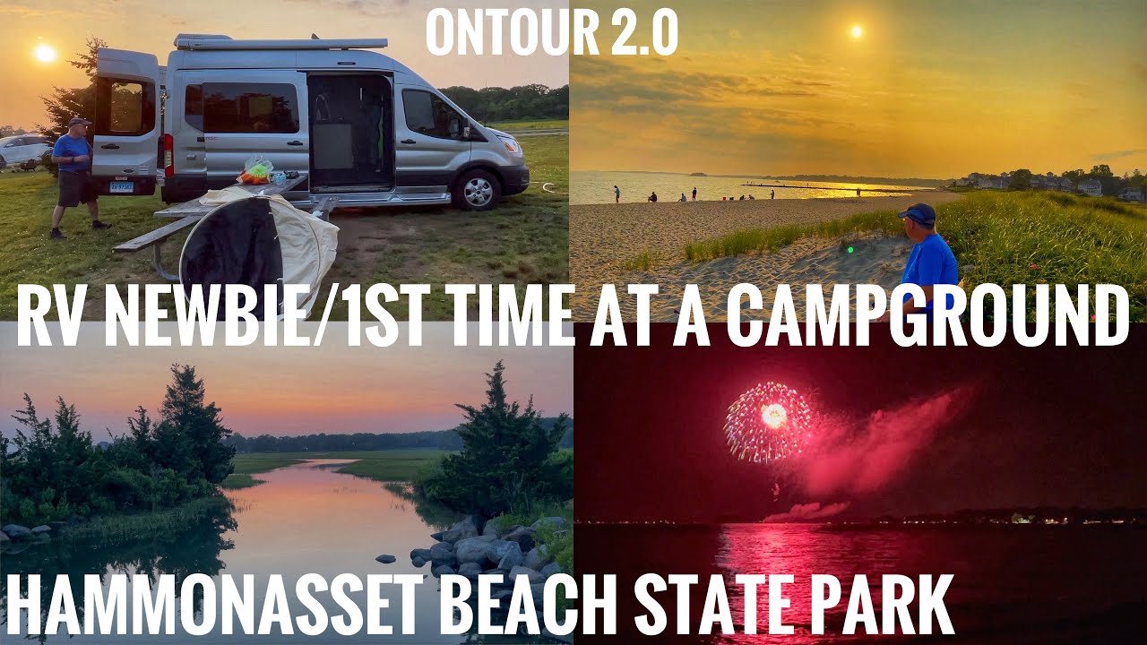 HAMMONASSET BEACH STATE PARK CT/RV NEWBIE // ПЕРВАЯ ИДЕАЛЬНАЯ НОЧЕВКА С НАШИМ НОВЫМ АВТОДОМ КЛАСС...