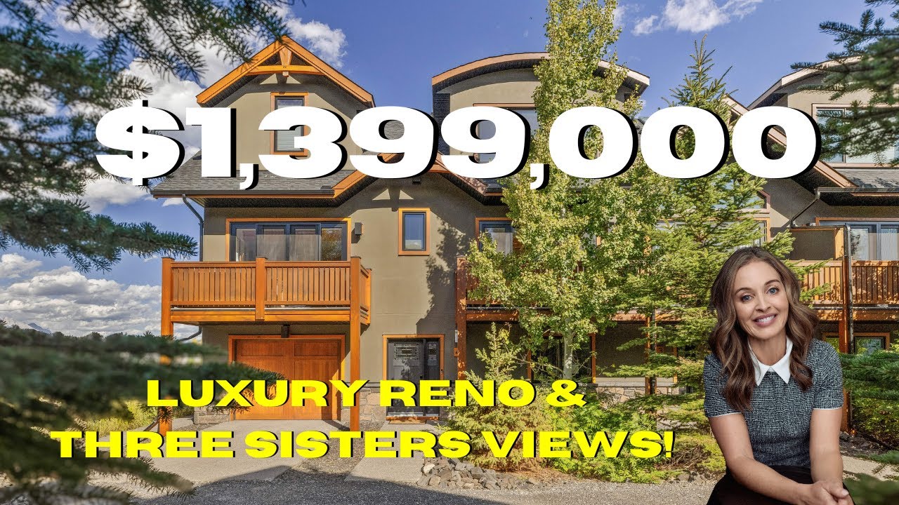 Tour this $1,399,000 LUXURY Townhome in South Canmore!