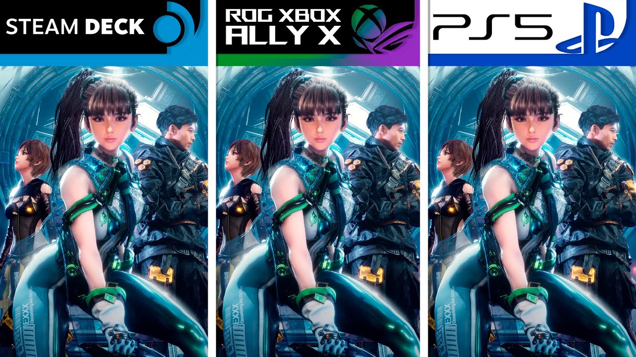 Stellar Blade | ROG Xbox Ally X - Steam Deck - PS5 | Graphics Comparison