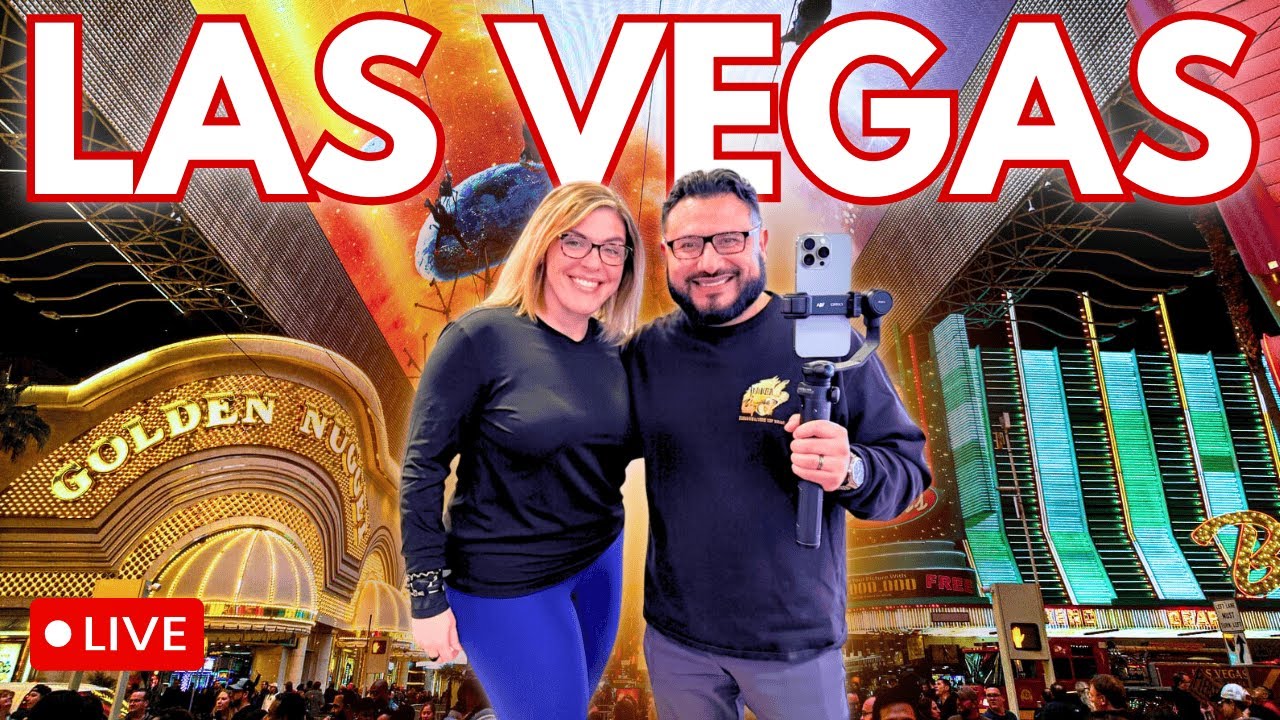 🔴LAS VEGAS Live Cam! Fremont Street Walk and Starting the Drive to LA. Monday Jan 19, 2026. IRL