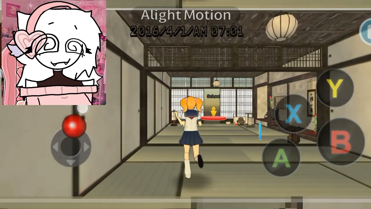 WIP (unfinished) P4RTYK1LL play High school simulator GirlA/2016 (lost media game) coming soon